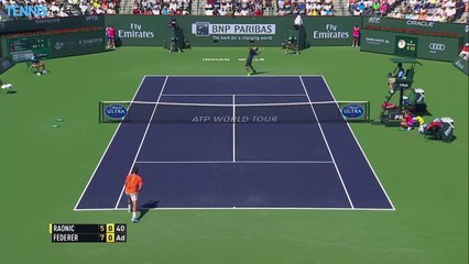 2015 BNP Paribas Open Semi-Final Highlights - Djokovic v Murray & Raonic v Federer_8