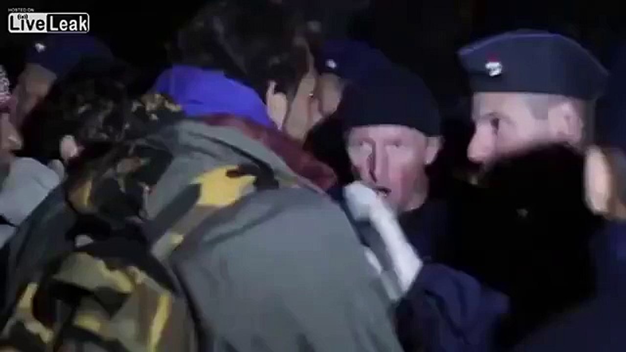 Policeman loses his temper at illegal immigrant