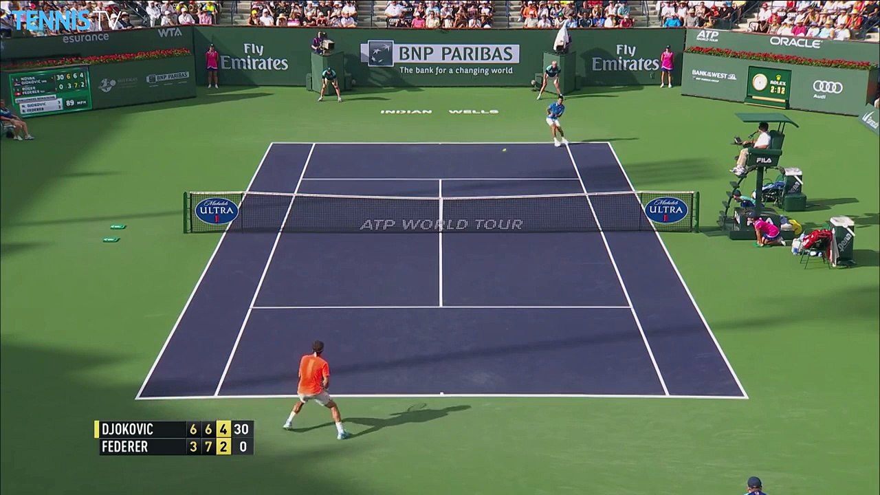 Roger Federer v Novak Djokovic - 2015 BNP Paribas Open Final Highlights_8