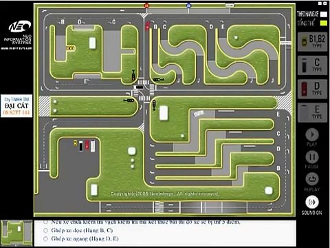 Thi bang lai xe B2 Học lái xe ô tô theo sa hình