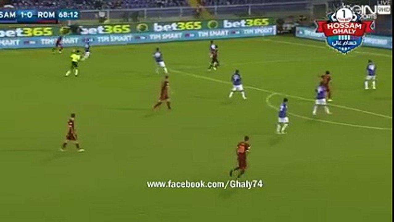 هدف صلاح فى سامبدوريا