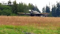 P-51D Mustang & Supermarine Spitfire Take off.