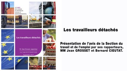 Les travailleurs détachés - cese