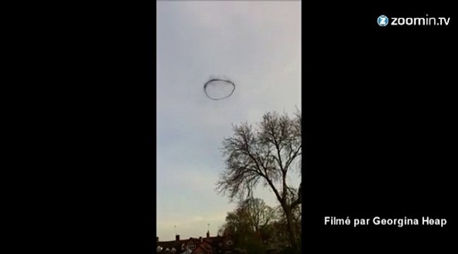 Etrange cercle noir dans le ciel anglais