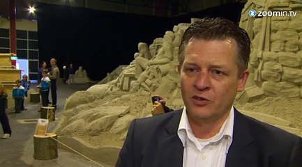 Balade à travers les sculptures de sable à Zuidlaren