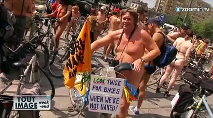 Tout nu à vélo, pour parler mobilité
