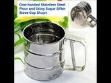 One-handed Stainless Steel Mesh Flour Icing Sugar Sifter-Sieve Cup Shape
