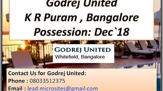 Godrej United: Premium Apartments On Sale In Bangalore Call @ 8033512375