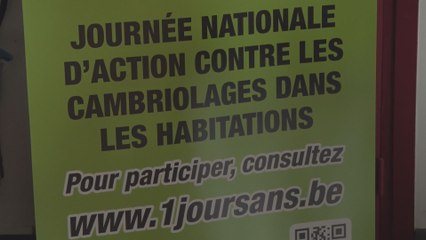 Journée d'action contre les cambriolages en Belgique le 13 novembre