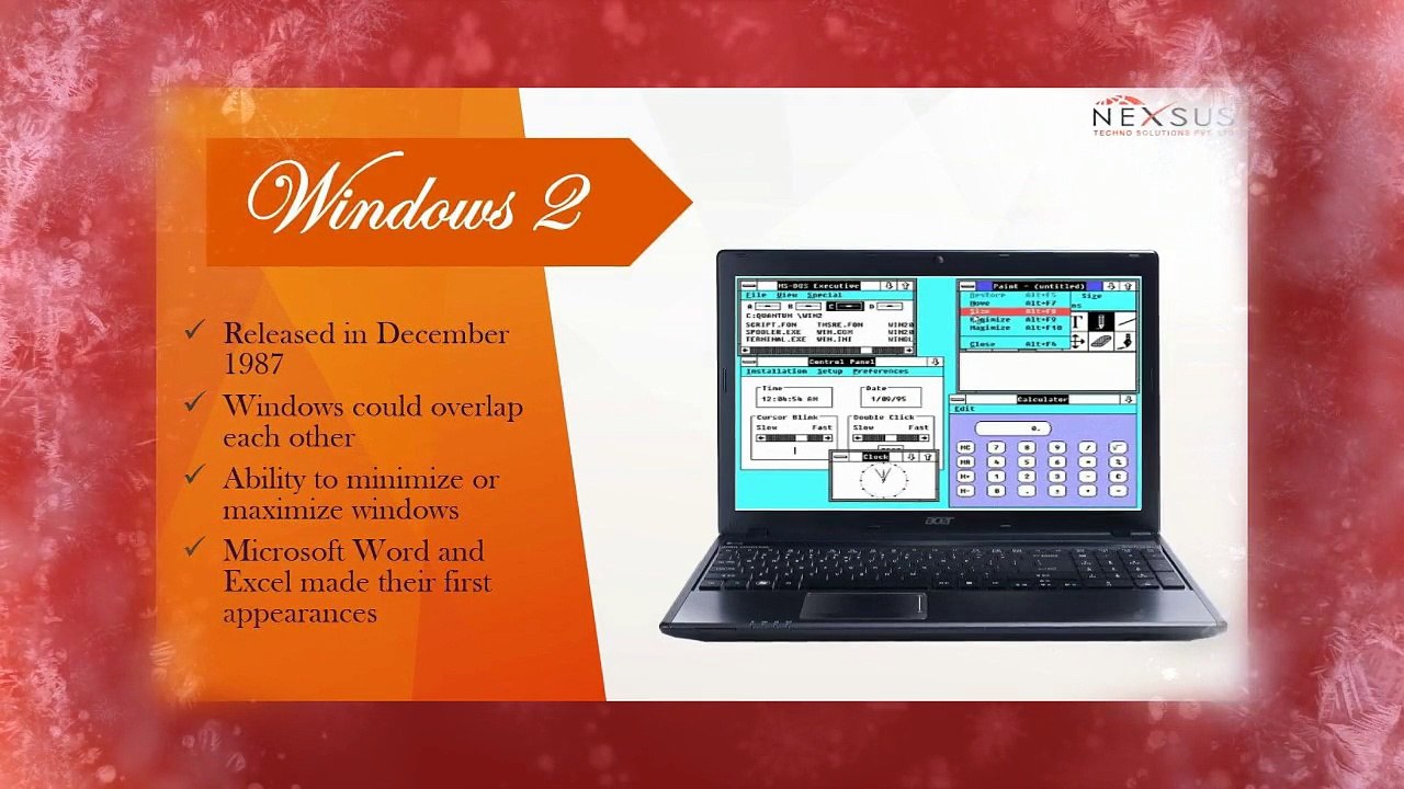 Nexsus Techno Solution- Windows evolution