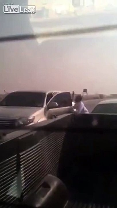 Machete attack on the road