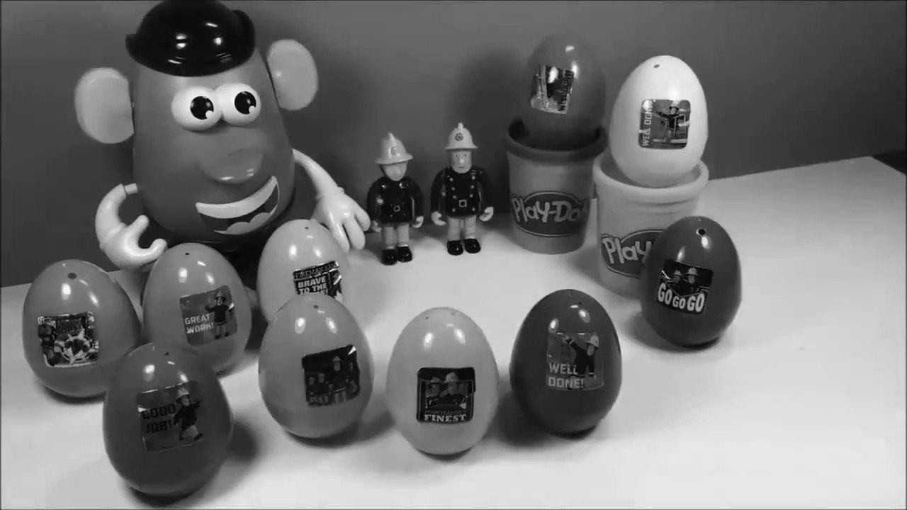 Fireman Sam toys Disney Mr potato surprise egg by Kids Toys oeufs surprises Mr patate de toy story