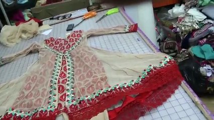 part open front jacket suit.