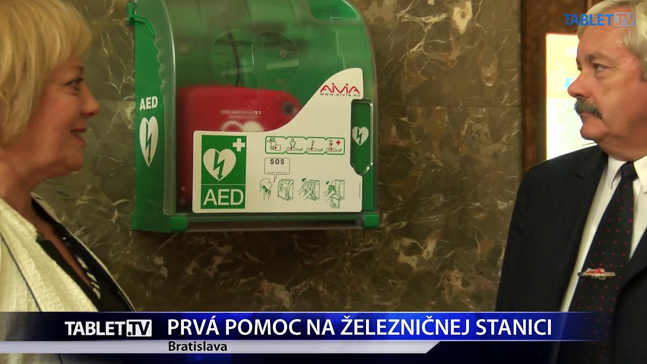 Hlavná železničná stanica v Bratislave má defibrilátor pre cestujúcich