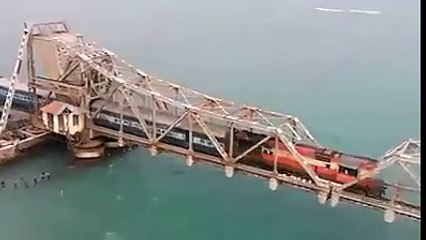amazing long railway  bridge in India must see