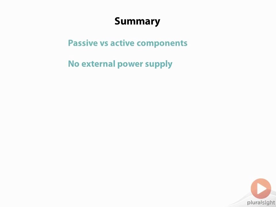 Passive Components Summary