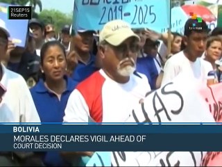 Bolivia: Morales Calls Vigil Ahead of Int'l Court Decision