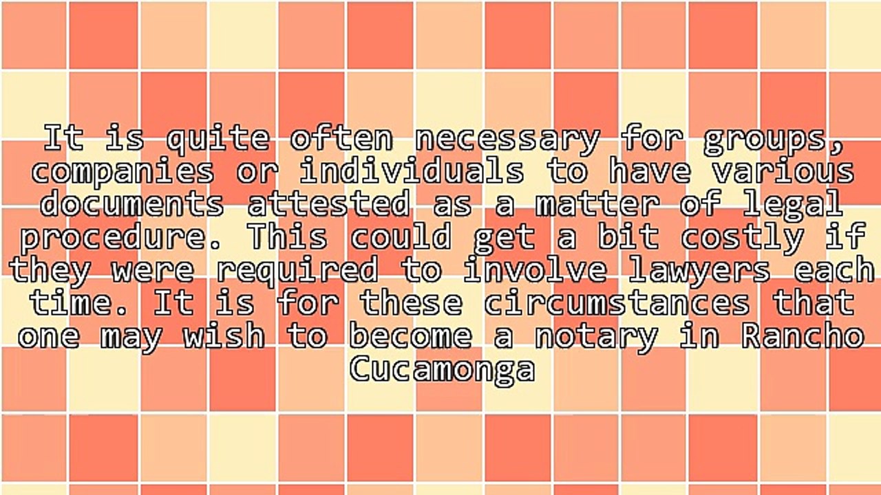 Commissioned Notary In Rancho Cucamonga