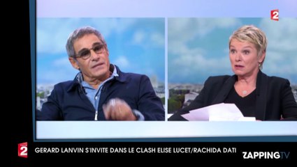 Gérard Lanvin prend la défense d'Elise Lucet contre Rachida Dati en plein JT