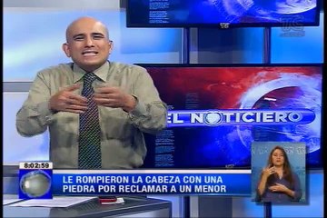 Le rompieron la cabeza con una piedra por reclamar a un menor