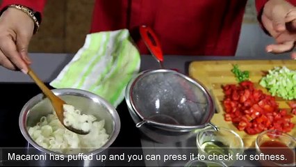 Veg Macaroni Indian Style recipe