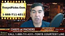 Green Bay Packers vs. Kansas City Chiefs Free Pick Prediction NFL Pro Football Odds Preview 9-28-2015