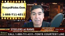 St Louis Rams vs. Pittsburgh Steelers Free Pick Prediction NFL Pro Football Odds Preview 9-27-2015