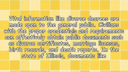 Illinois Public Divorce Records