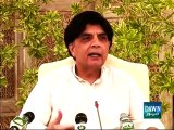 Badaber attack mastermind traced back to Afghanistan: Ch Nisar