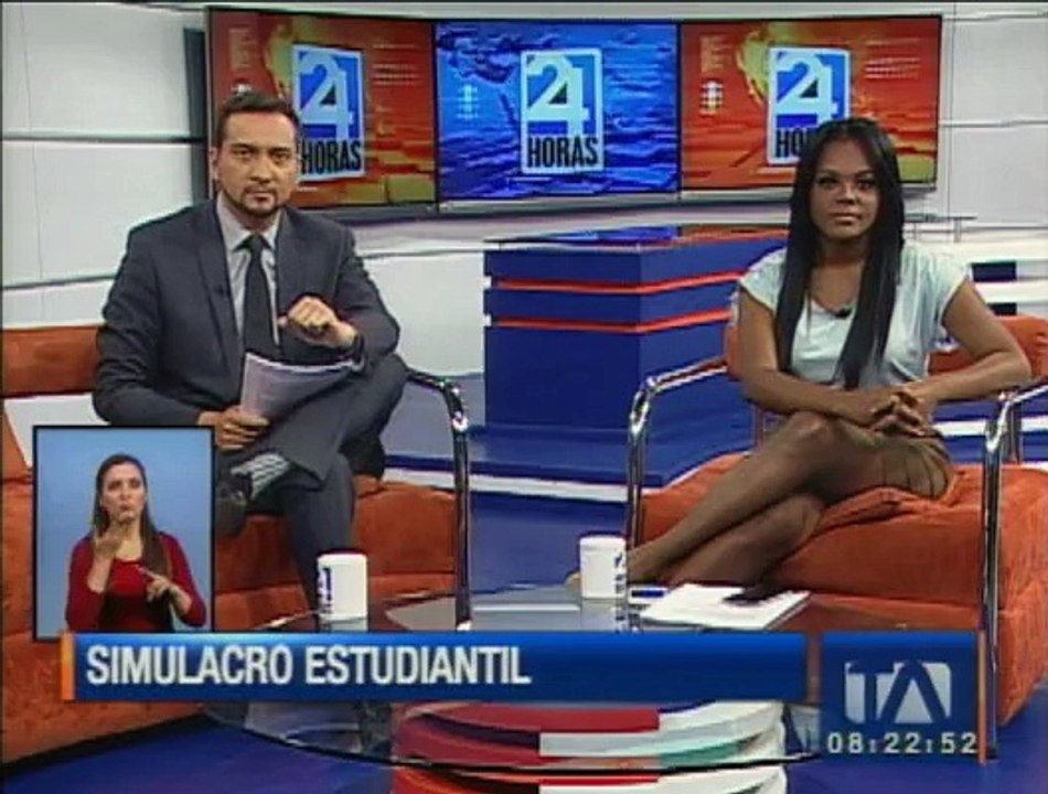 5.600 estudiantes participaron en un simulacro una posible erupción del volcán Cotopaxi