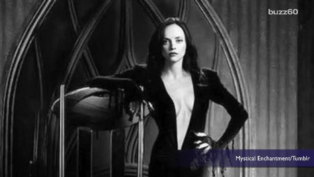 Fake photo of Christina Ricci dressed as Morticia Addams goes viral