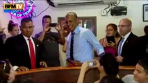 Barack Obama double la file d'attente au restaurant... mais le paie cher !