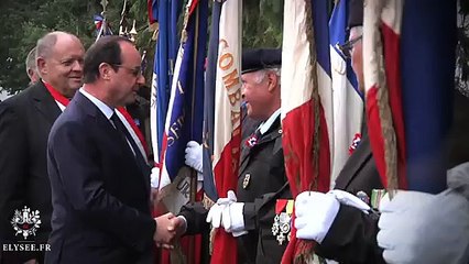 Déplacement de François Hollande a l'occasion de la 6eme etape du tour de France