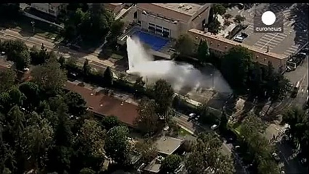 Inondation géante à Los Angeles à cause d'une canalisation d'eau rompue