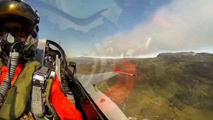 Le Groenland vu depuis un avion de chasse