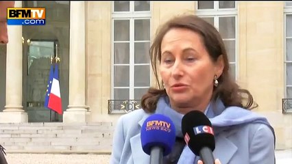 Ségolène Royal poursuivie par une guêpe en pleine interview