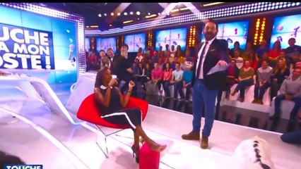 Karine Le Marchand se fait lécher le pied en direct