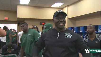 Jets celebrate win over Colts