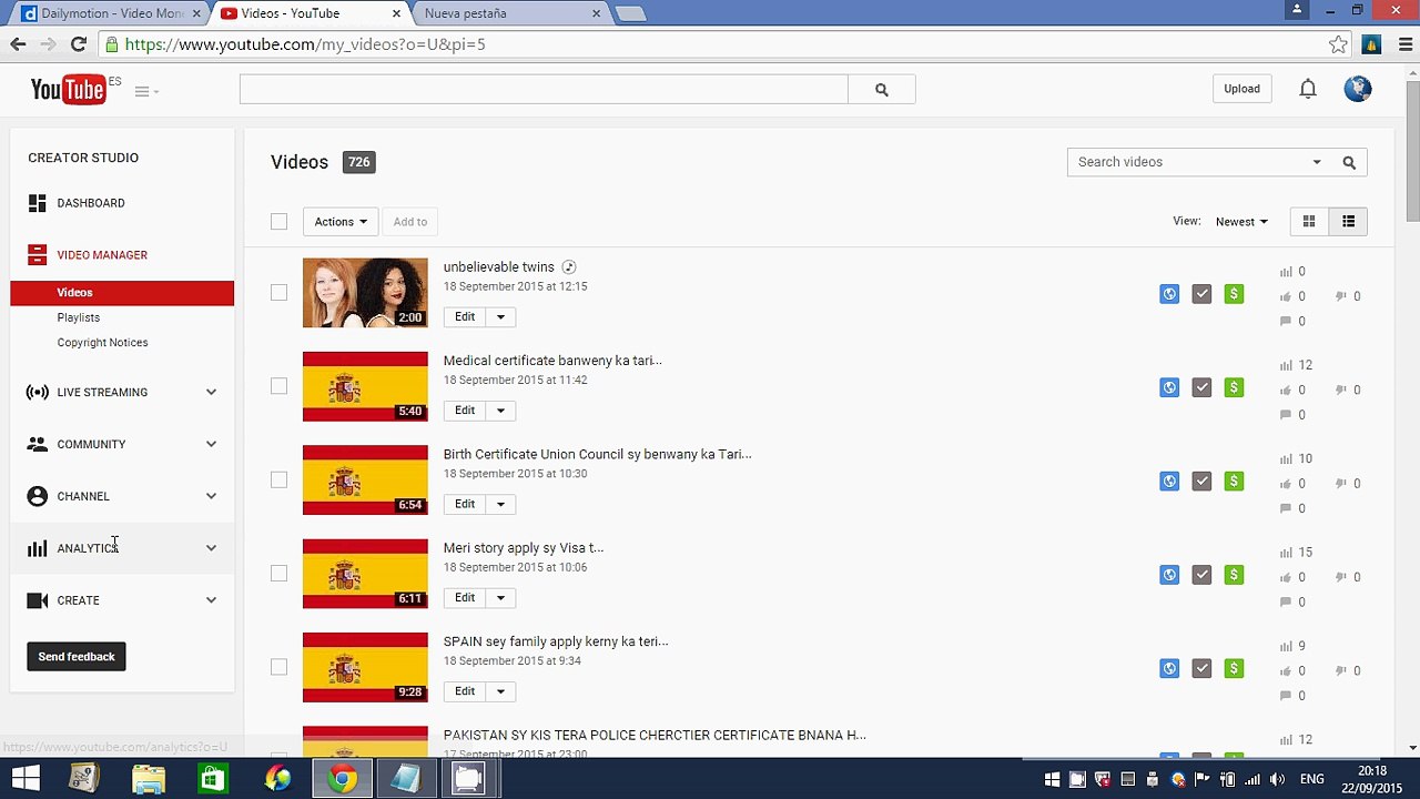 YouTube Earning Proof