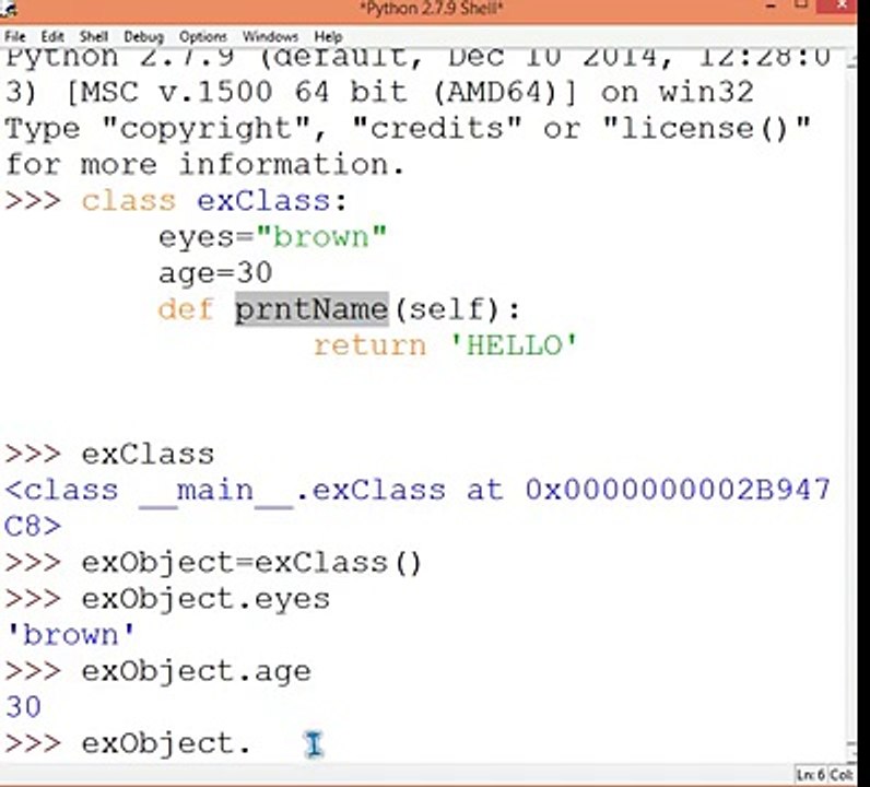 15 PYTHON CLASS OBJECTS AND SELF (IN HINDI)