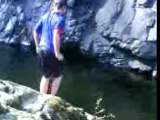 ME JUMPING IN THE BOULDERS A LAKE