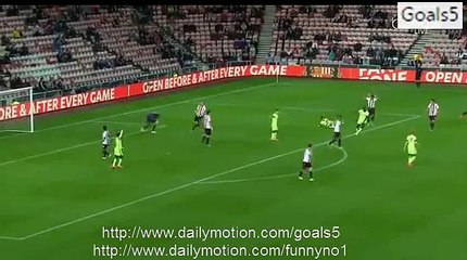 Sergio Agüero Goal Sunderland 0 - 1 Manchester City Capital One Cup 22-9-2015