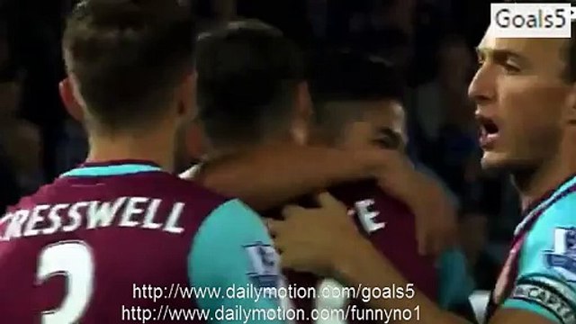 Mauro Zarate Goal Leicester 1 - 1 West Ham Capital One Cup 22-9-2015
