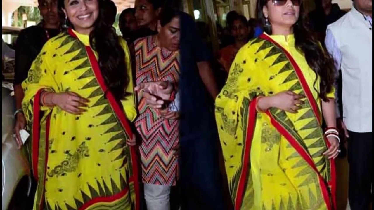 Pregnant Rani Mukerji Shows Off Her Baby Bump!
