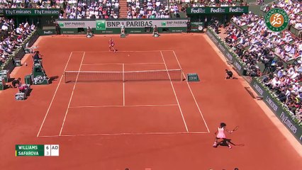 04. S. Williams v. L. Safarova 2015 French Open Women s Highlights   Final