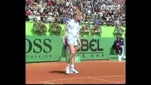 Mansour Bahrami vs. Boris Becker : SABM, double tweener, funny points