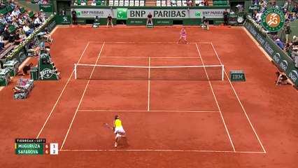 13. L. Safarova v. G. Muguruza 2015 French Open Men s Highlights   Quarterfinals
