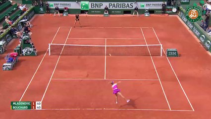 24. K. Mladenovic v. E. Bouchard 2015 French Open Women s Highlights   R128