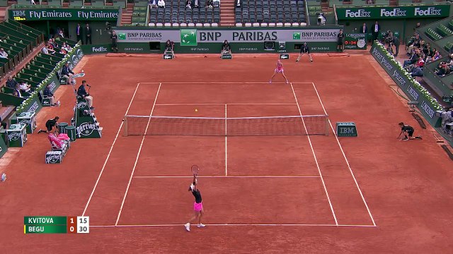 27. P. Kvitova v. I. Begu 2015 French Open Women s Highlights R32