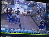 LiveLeak.com - Girl Narrowly Escapes as Escalator Floor Breaks Open
